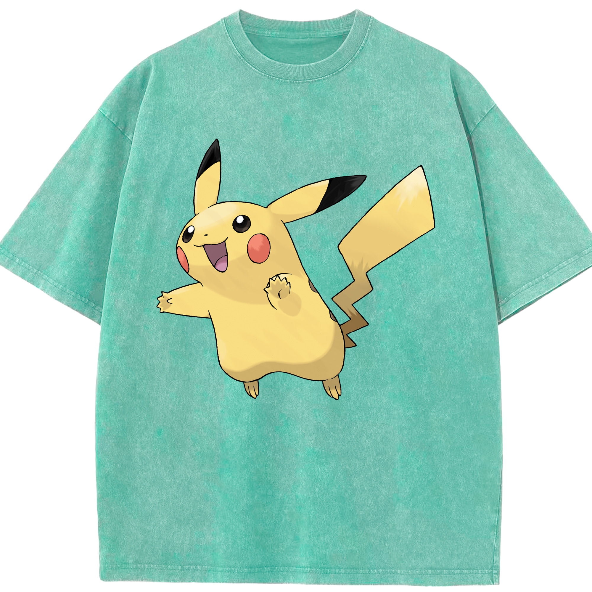 （画像用） ポケットモンスター Pokémon 綿100% ヴィンテージ風 半袖Tシャツ（フロントプリント）